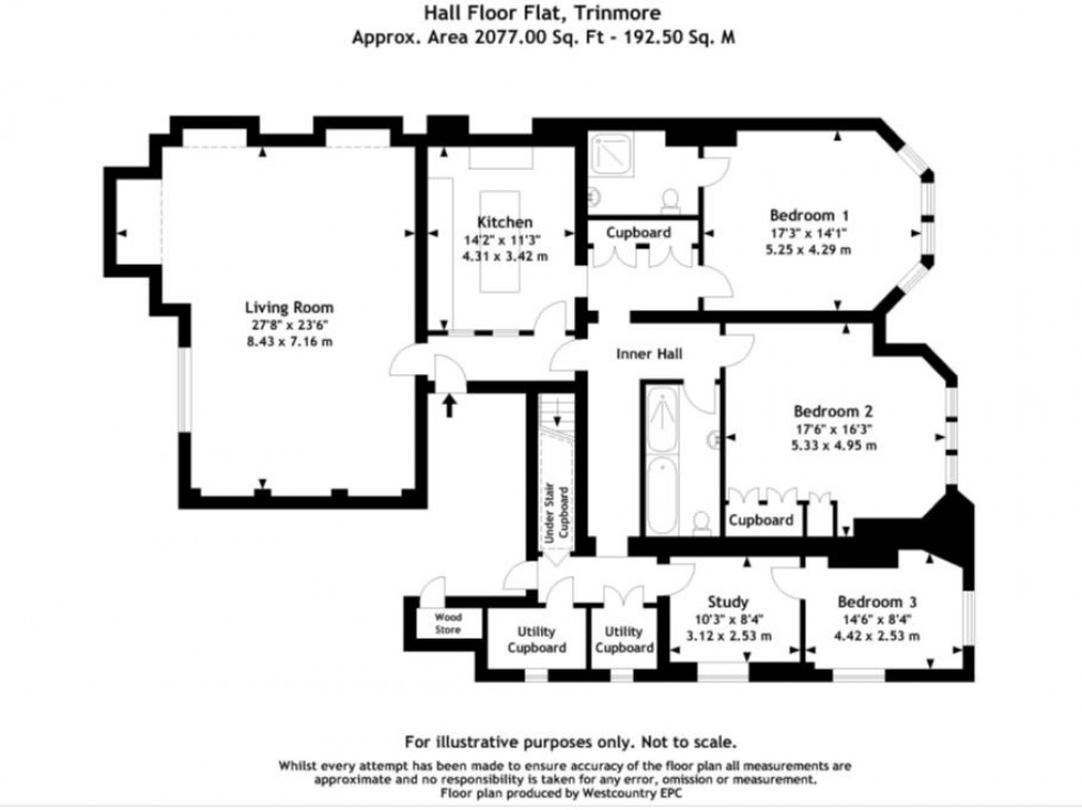 Floorplan for Clifton Down, Bristol