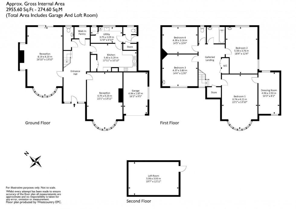 Floorplan for Parrys Lane, Stoke Bishop, Bristol