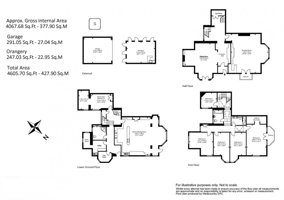 Floorplan for Sneyd Park, Bristol