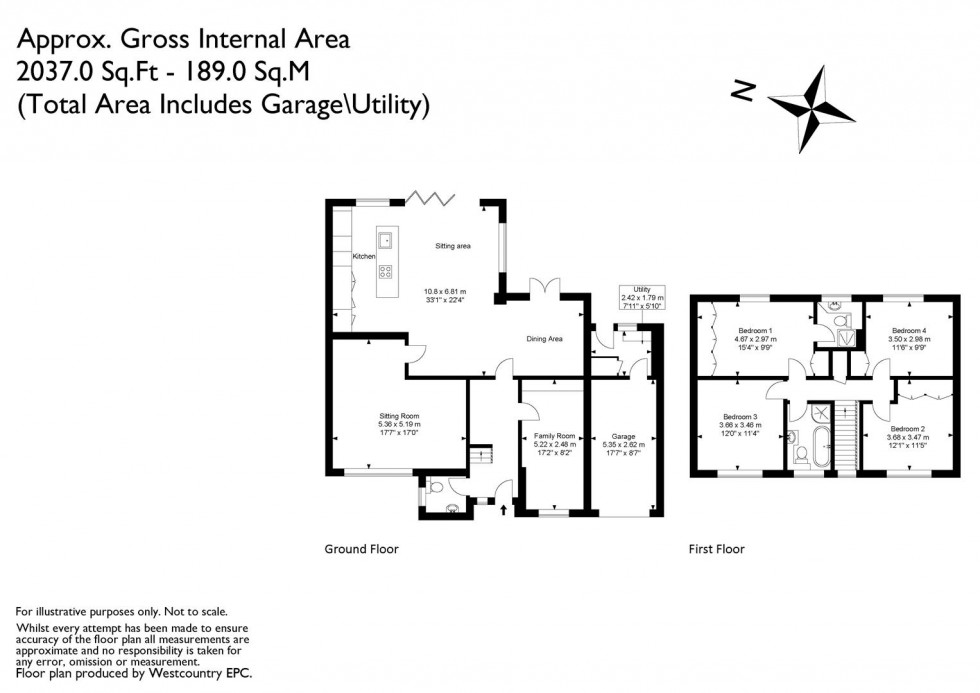 Floorplan for Owen Drive, Failand, Bristol