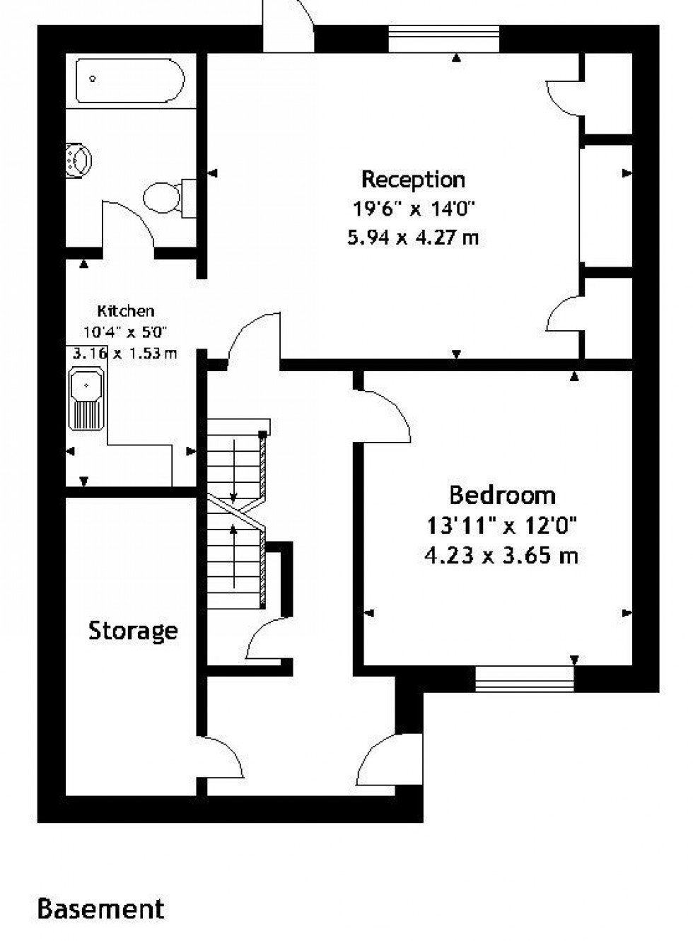 Floorplan for Canynge Square, Clifton, Bristol, BS8