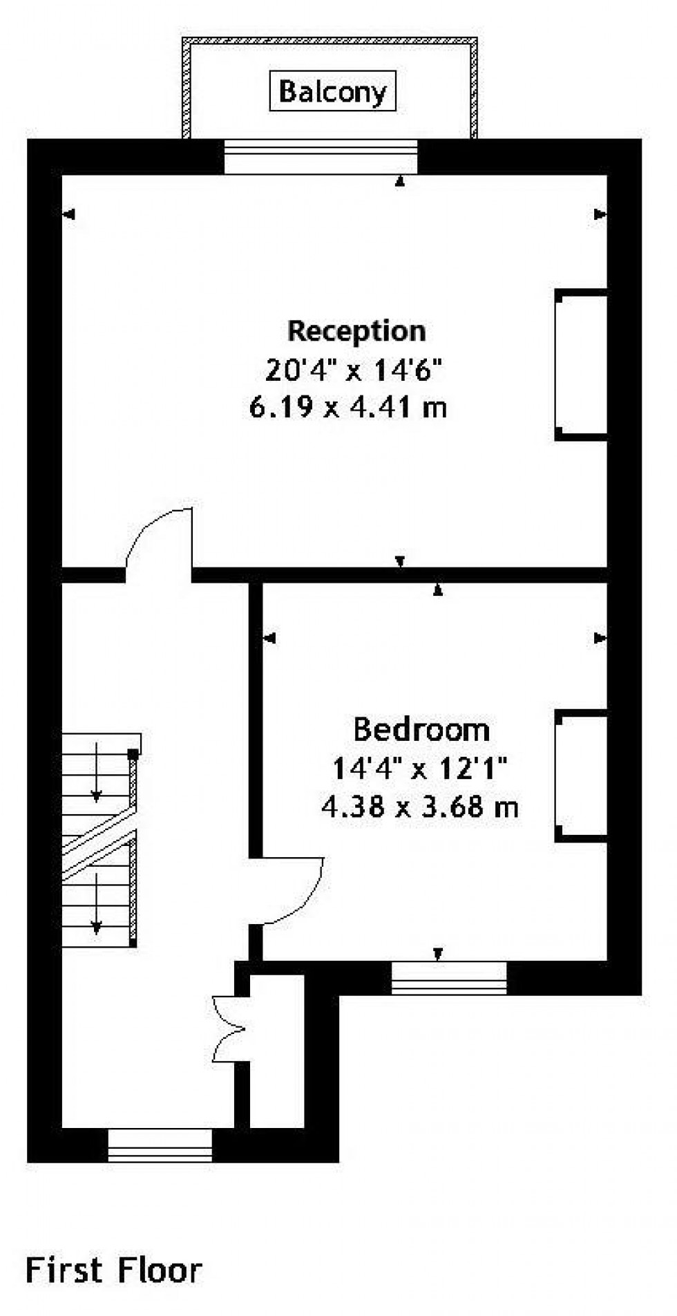 Floorplan for Canynge Square, Clifton, Bristol, BS8