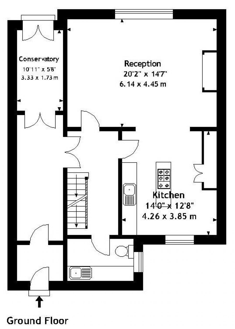 Floorplan for Canynge Square, Clifton, Bristol, BS8