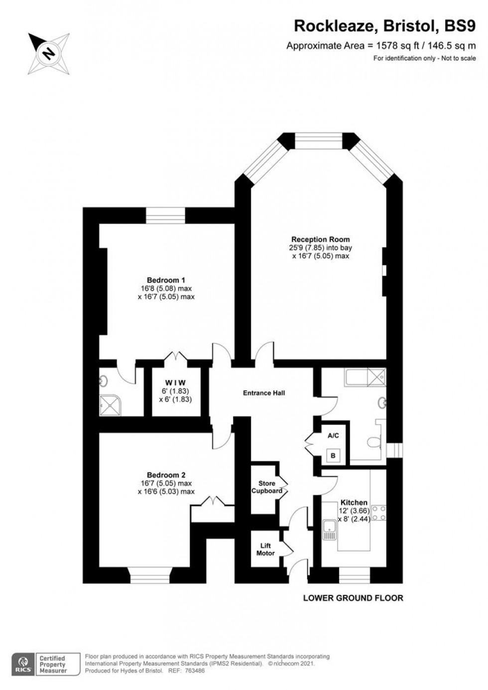 Floorplan for Rockleaze, Bristol