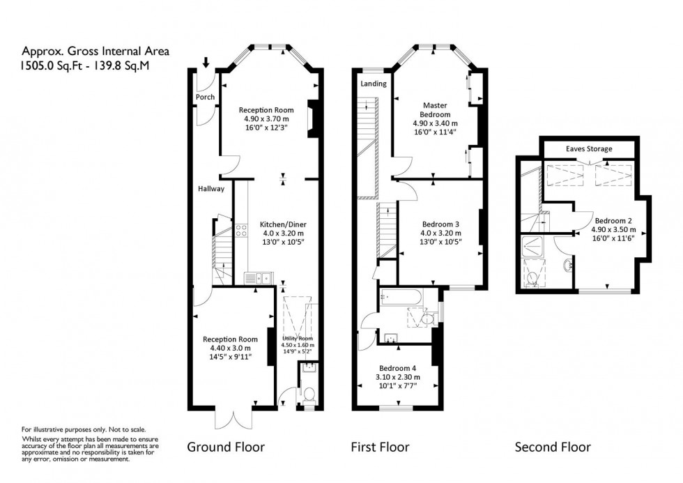 Floorplan for Palmerston Road, Westbury Park, Bristol, BS6