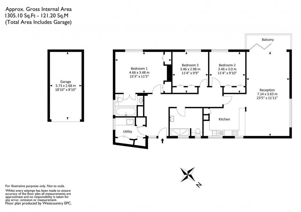 Floorplan for Leigh Woods, Bristol