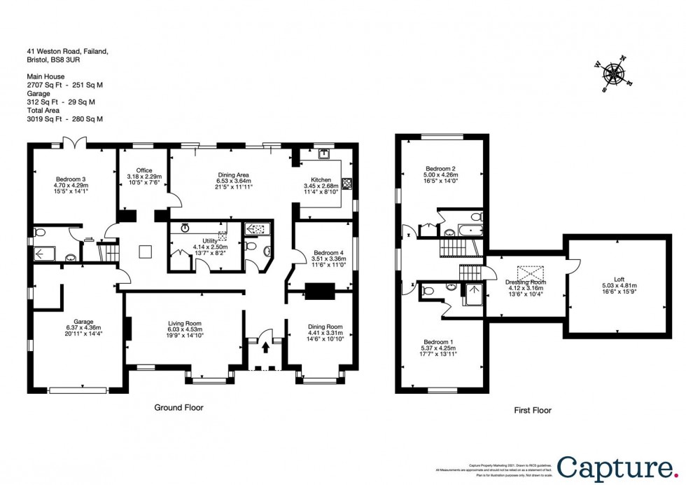 Floorplan for Weston Road, Failand, Bristol, BS8