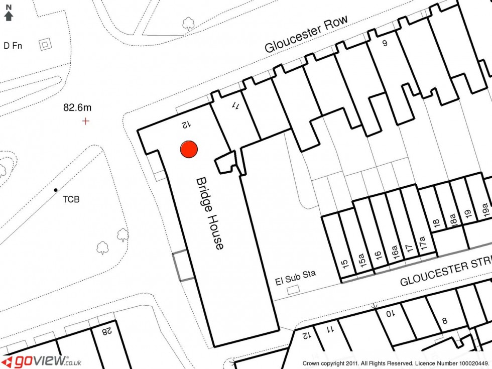 Floorplan for Gloucester Row, Clifton, Bristol, BS8