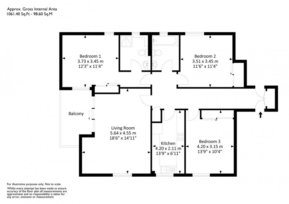 Floorplan for Glenavon Park, Stoke Bishop, Bristol, BS9