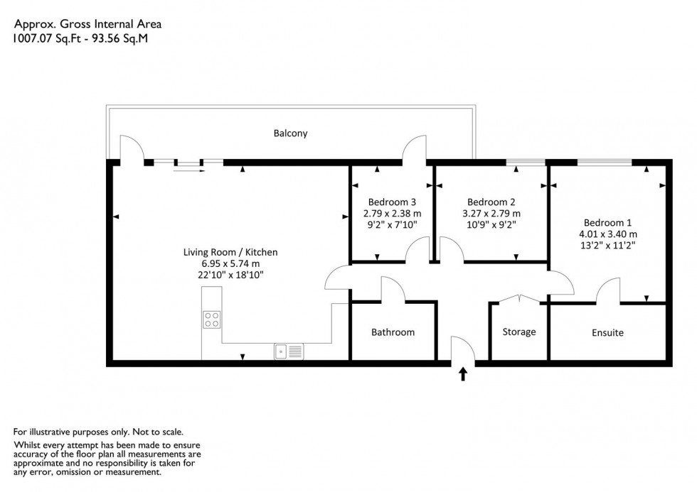 Floorplan for Millennium Promenade, Harbourside, Bristol, BS1