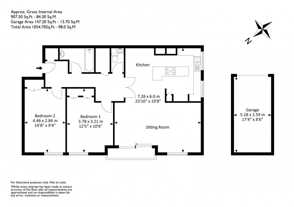 Floorplan for Merchants Road, Clifton, Bristol