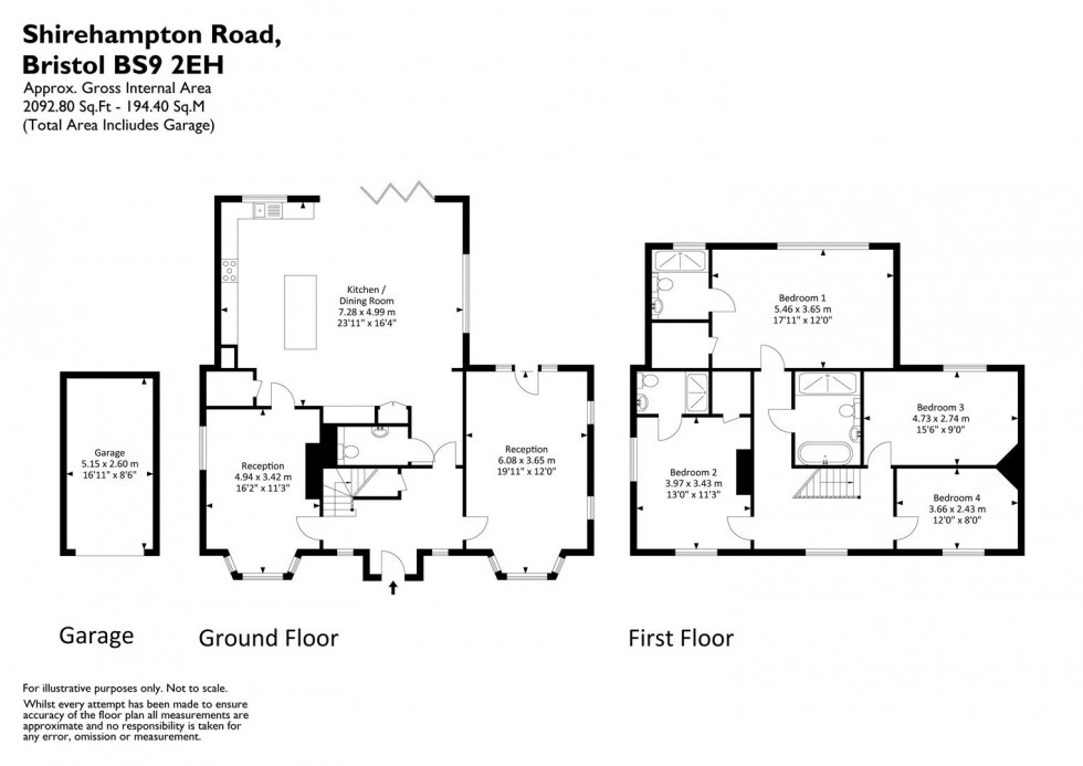 Floorplan for Shirehampton Road, Bristol, BS9