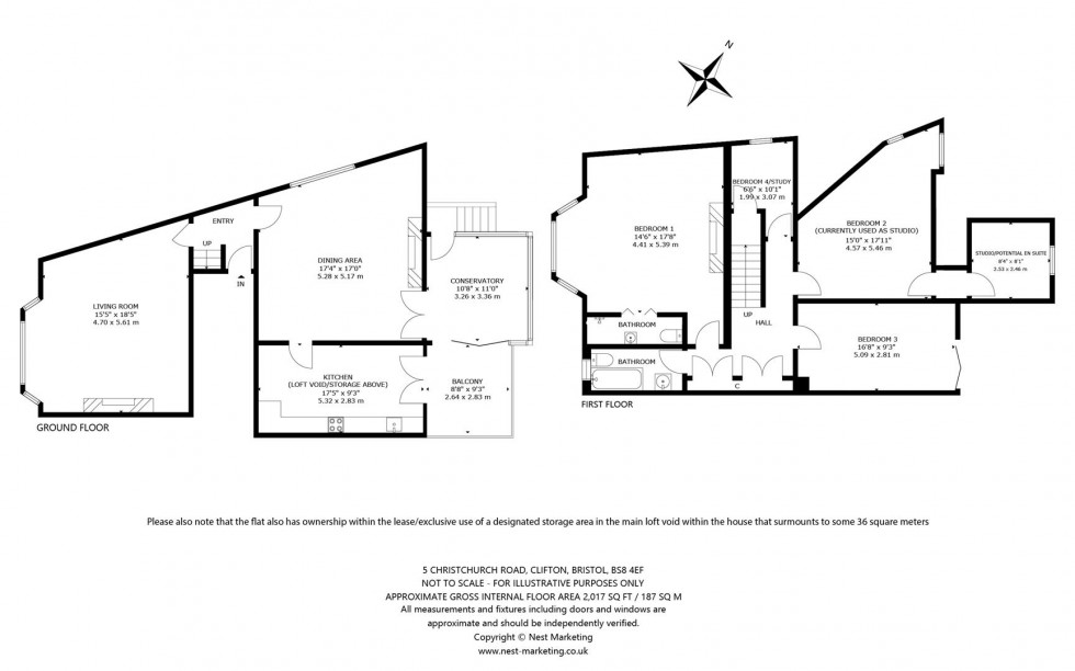 Floorplan for Christchurch Road, Clifton, Bristol, BS8