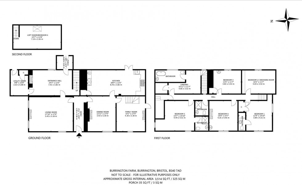 Floorplan for Burrington, Near Bristol, BS40