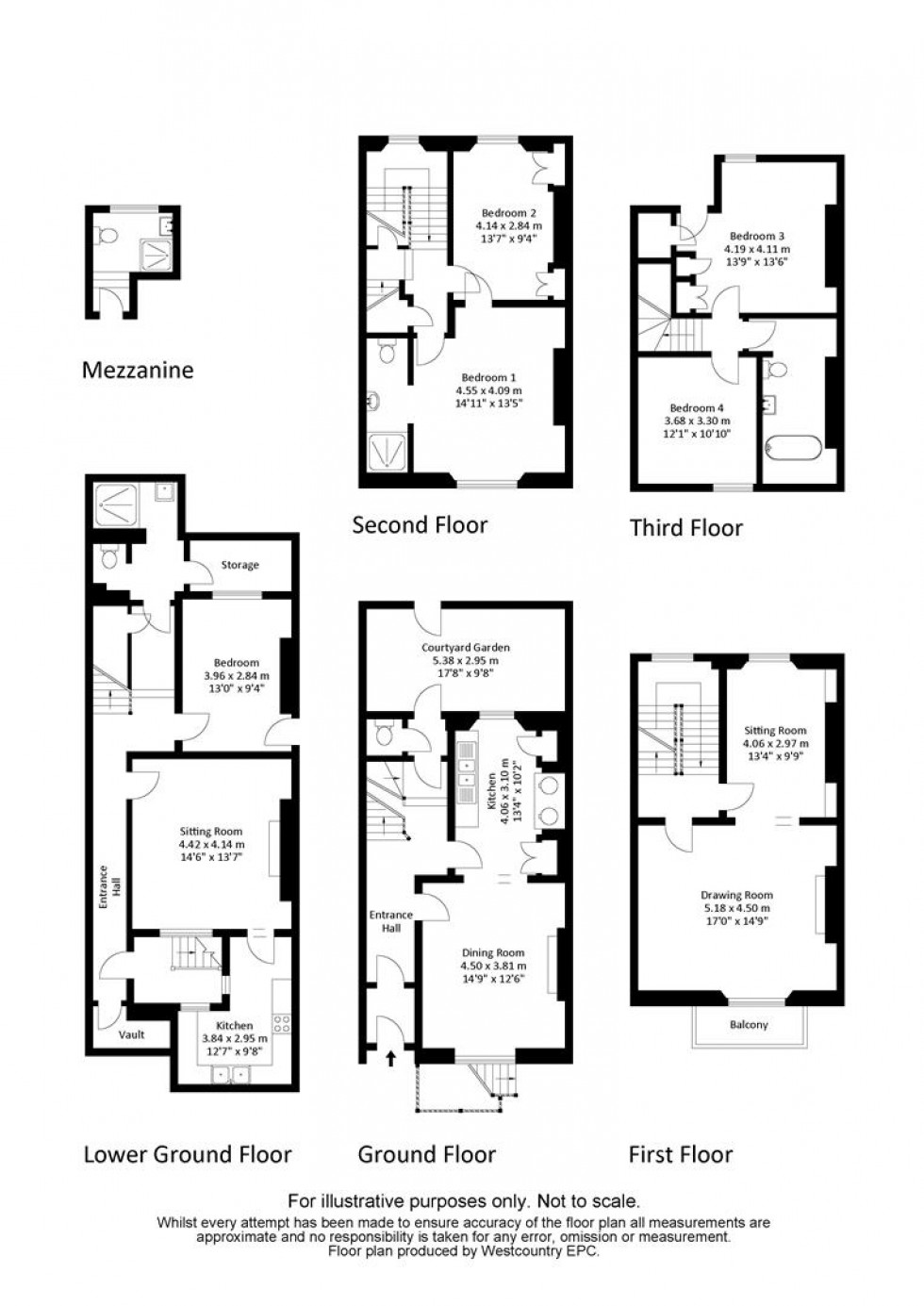 Floorplan for Pembroke Road, Clifton, Bristol, BS8