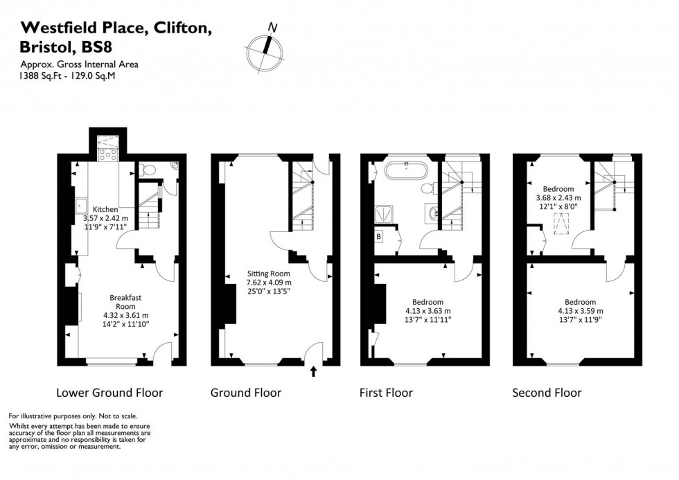 Floorplan for Westfield Place, Bristol