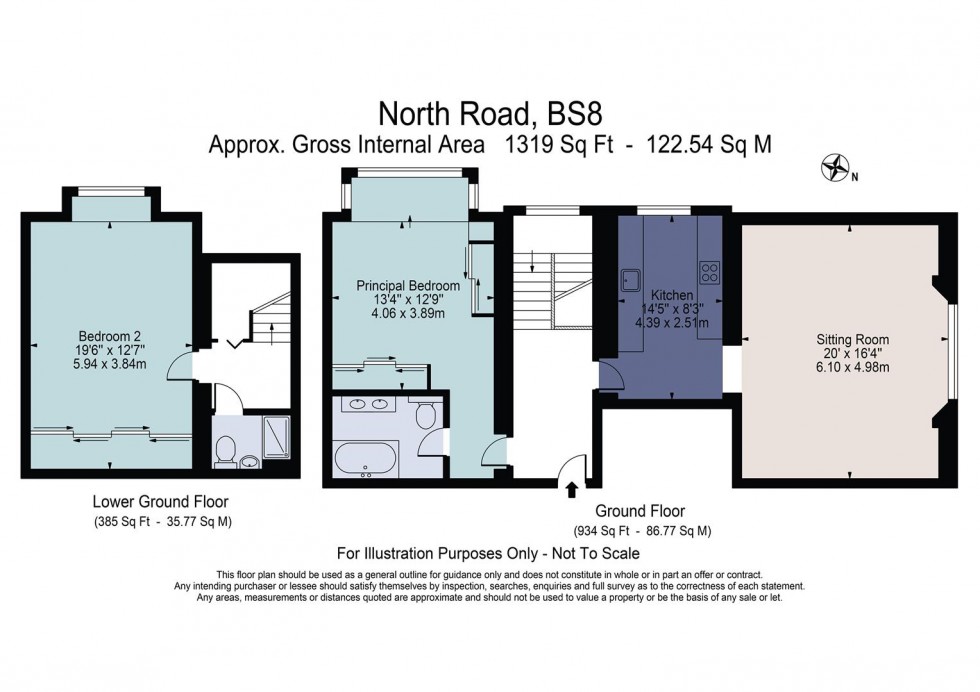 Floorplan for North Road, Leigh Woods, Bristol, BS8