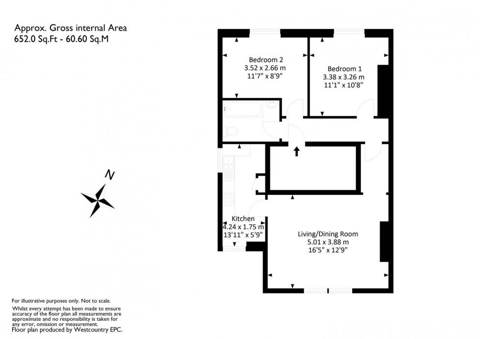 Floorplan for Oakland Road, Redland, Bristol, BS6