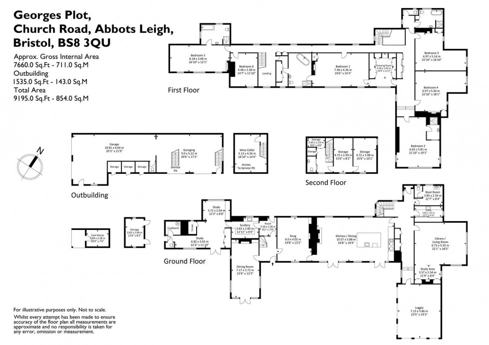 Floorplan for Church Road, Abbots Leigh, Bristol, BS8