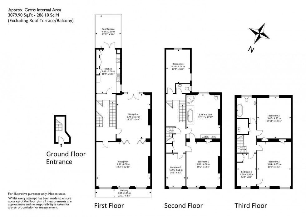 Floorplan for Caledonia Place, Clifton, Bristol, BS8