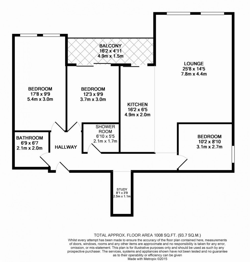 Floorplan for North Road, Leigh Woods, Bristol, BS8
