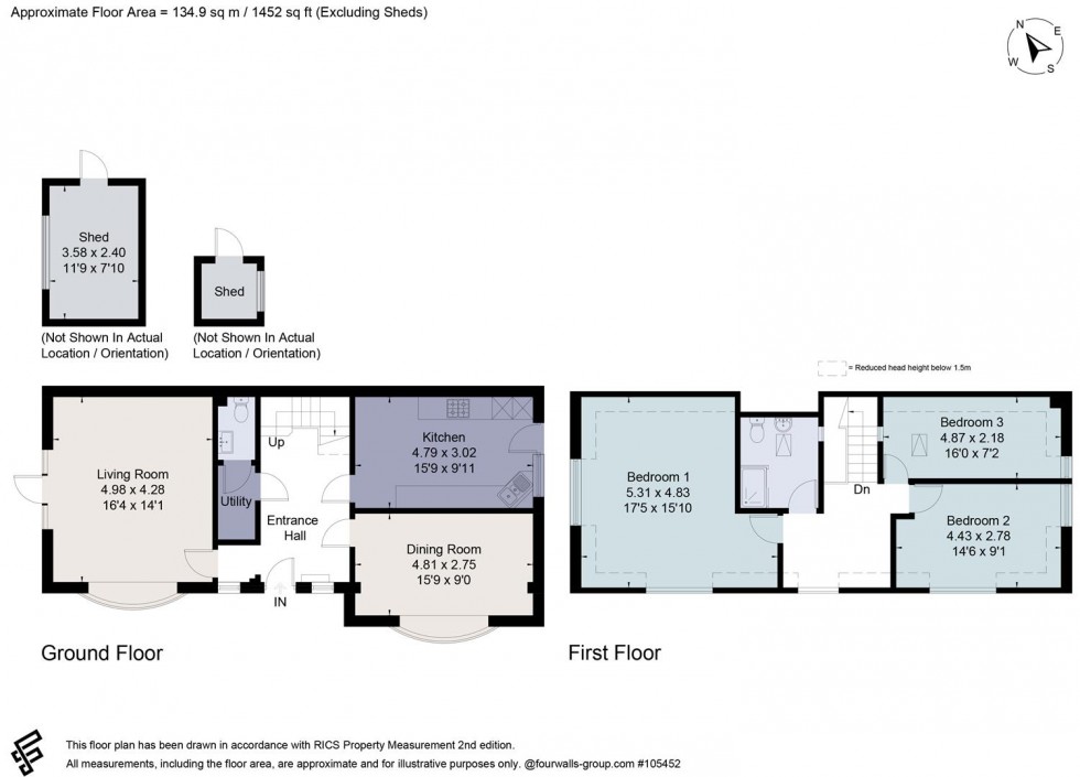 Floorplan for Druid Stoke Avenue, Bristol, BS9