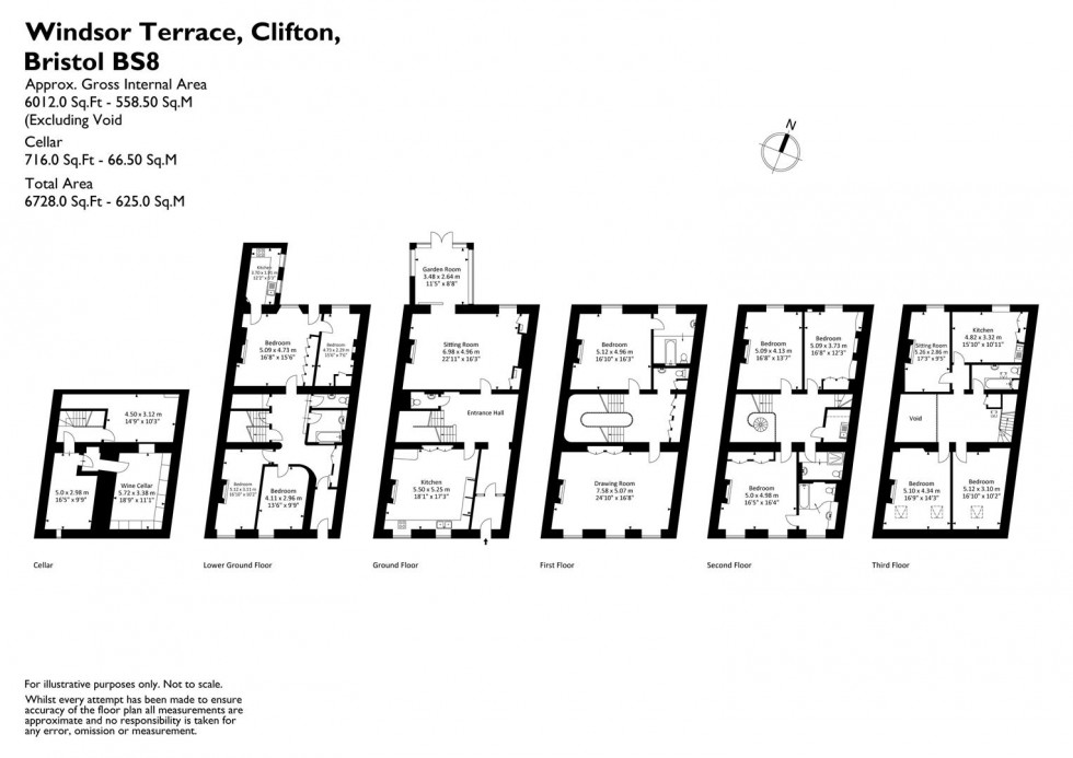 Floorplan for Windsor Terrace, Clifton, Bristol, BS8