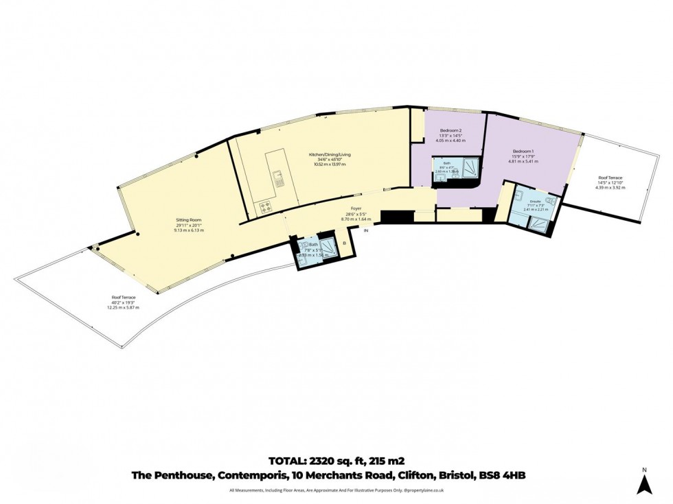 Floorplan for Contemporis, Clifton, Bristol, BS8